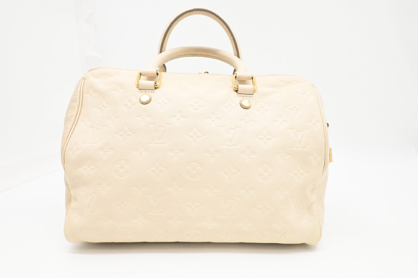 Louis Vuitton Speedy 30 Bandouliere in Off White Empreinte Leather