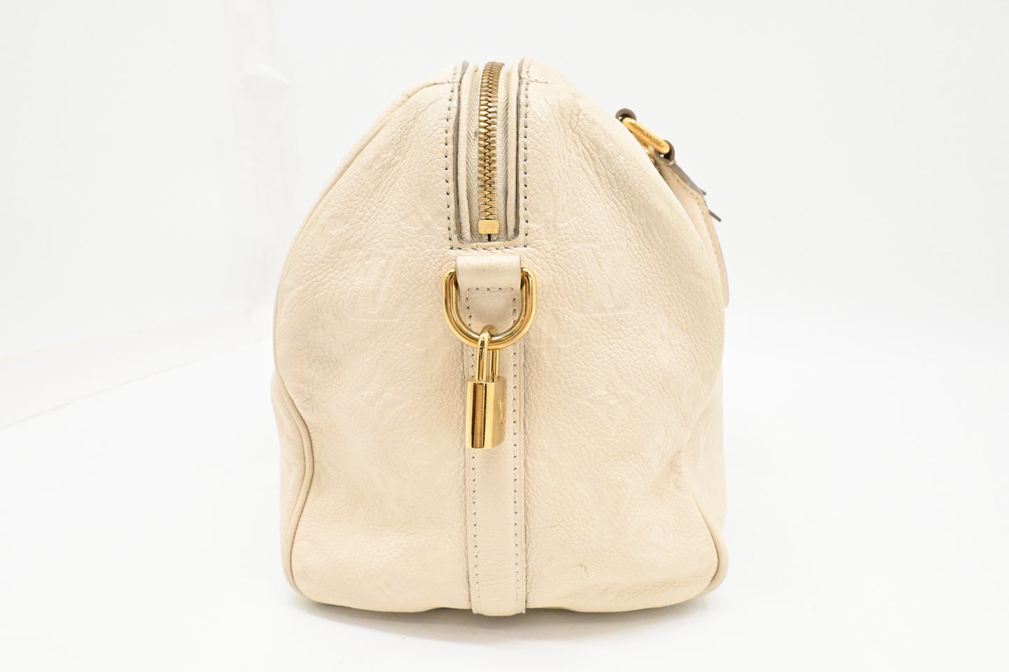 Louis Vuitton Speedy 30 Bandouliere in Off White Empreinte Leather
