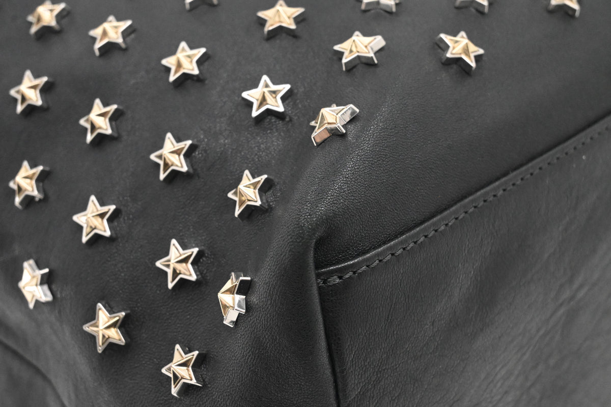 Jimmy Choo Sofia Tote Bag in Stars Black Leather
