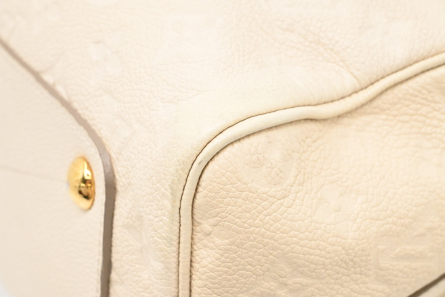 Louis Vuitton Speedy 30 Bandouliere in Off White Empreinte Leather