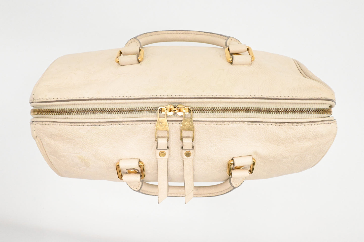 Louis Vuitton Speedy 30 Bandouliere in Off White Empreinte Leather