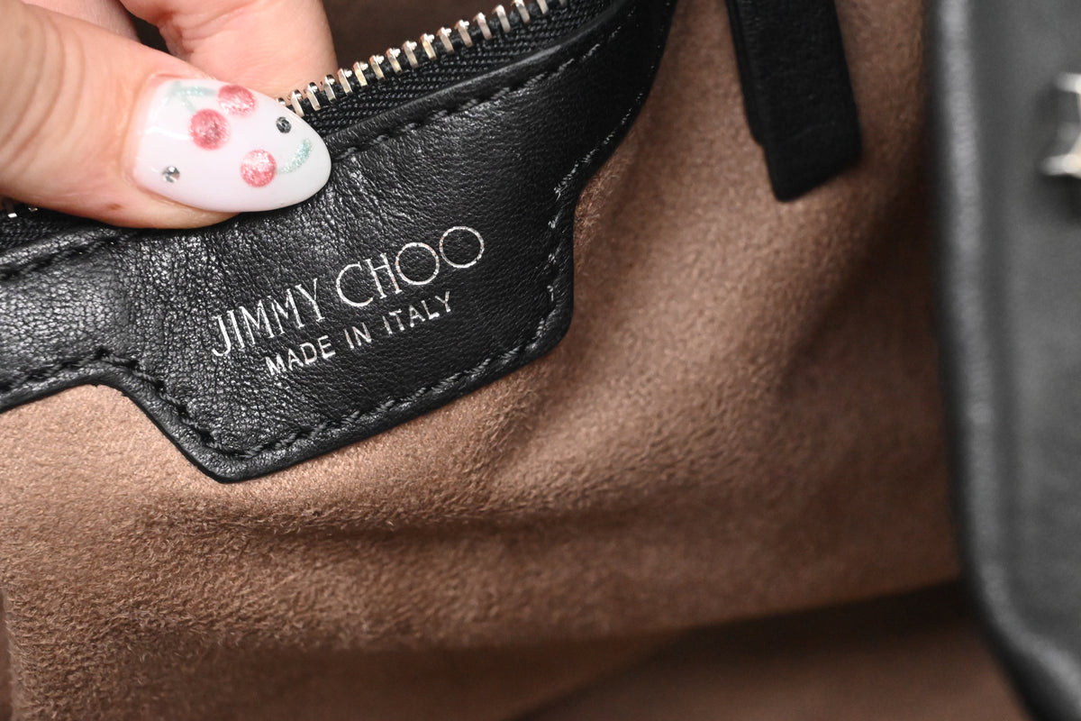 Jimmy Choo Sofia Tote Bag in Stars Black Leather
