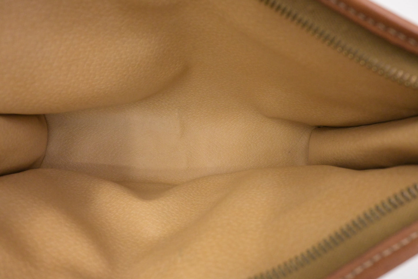 Celine Pouch in Brown Macadam Canvas