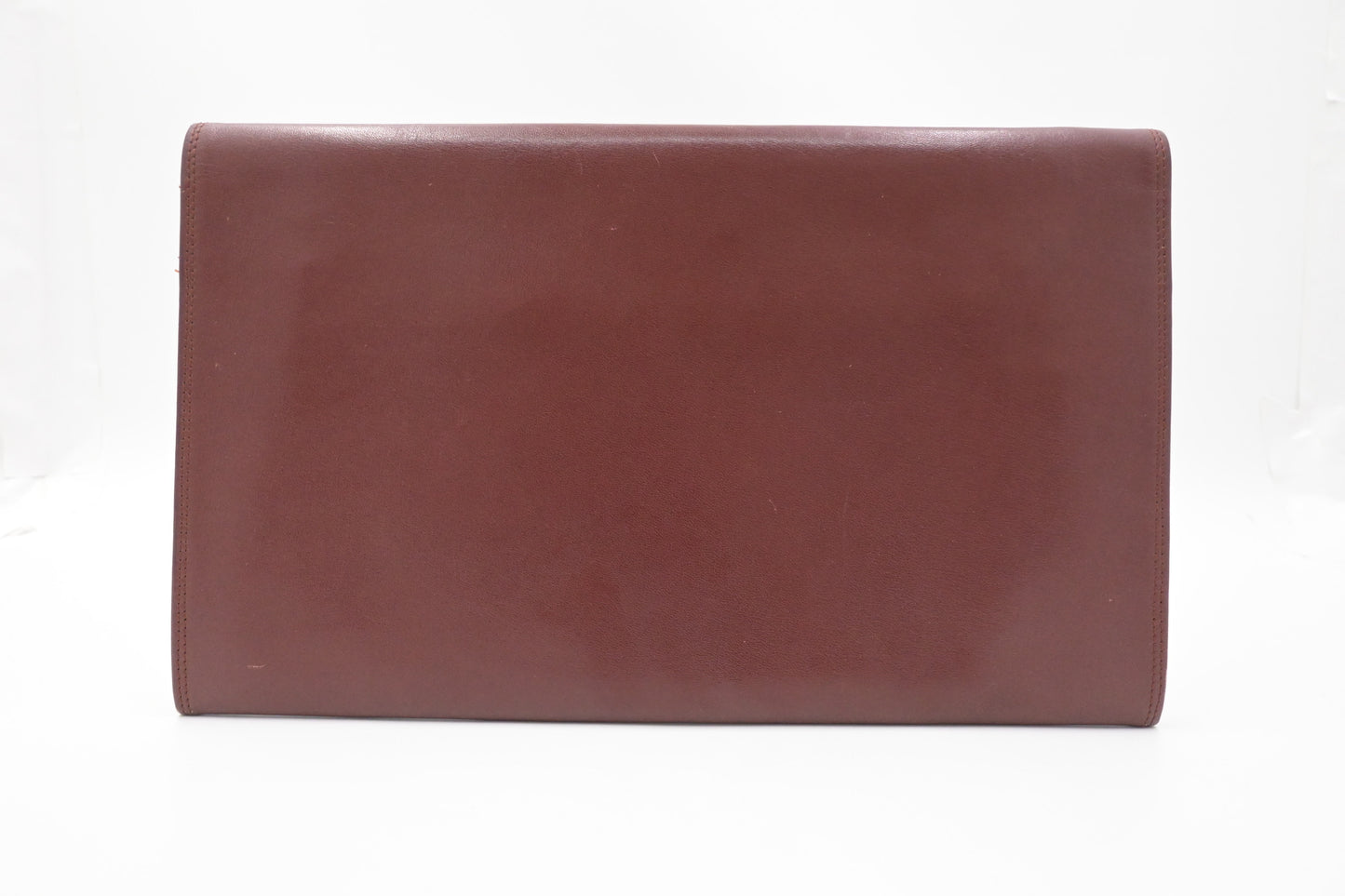 Cartier Clutch in Burgundy Leather