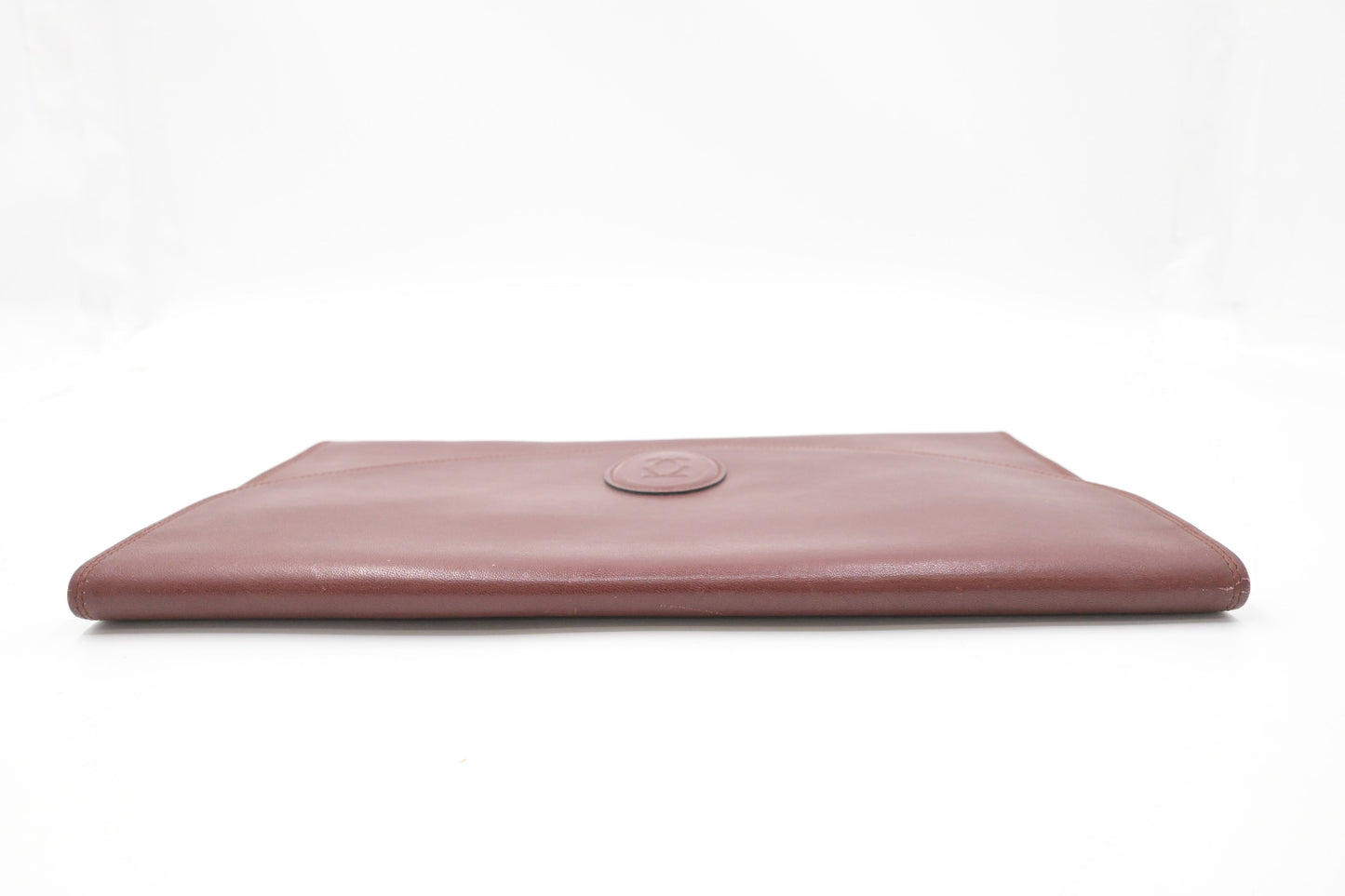 Cartier Clutch in Burgundy Leather
