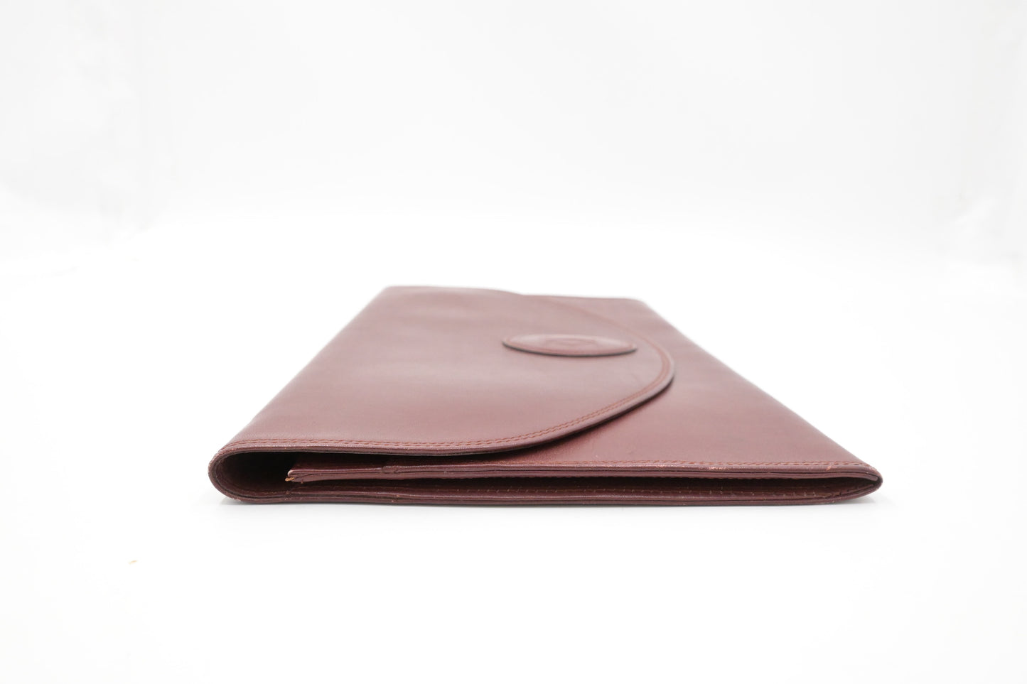 Cartier Clutch in Burgundy Leather