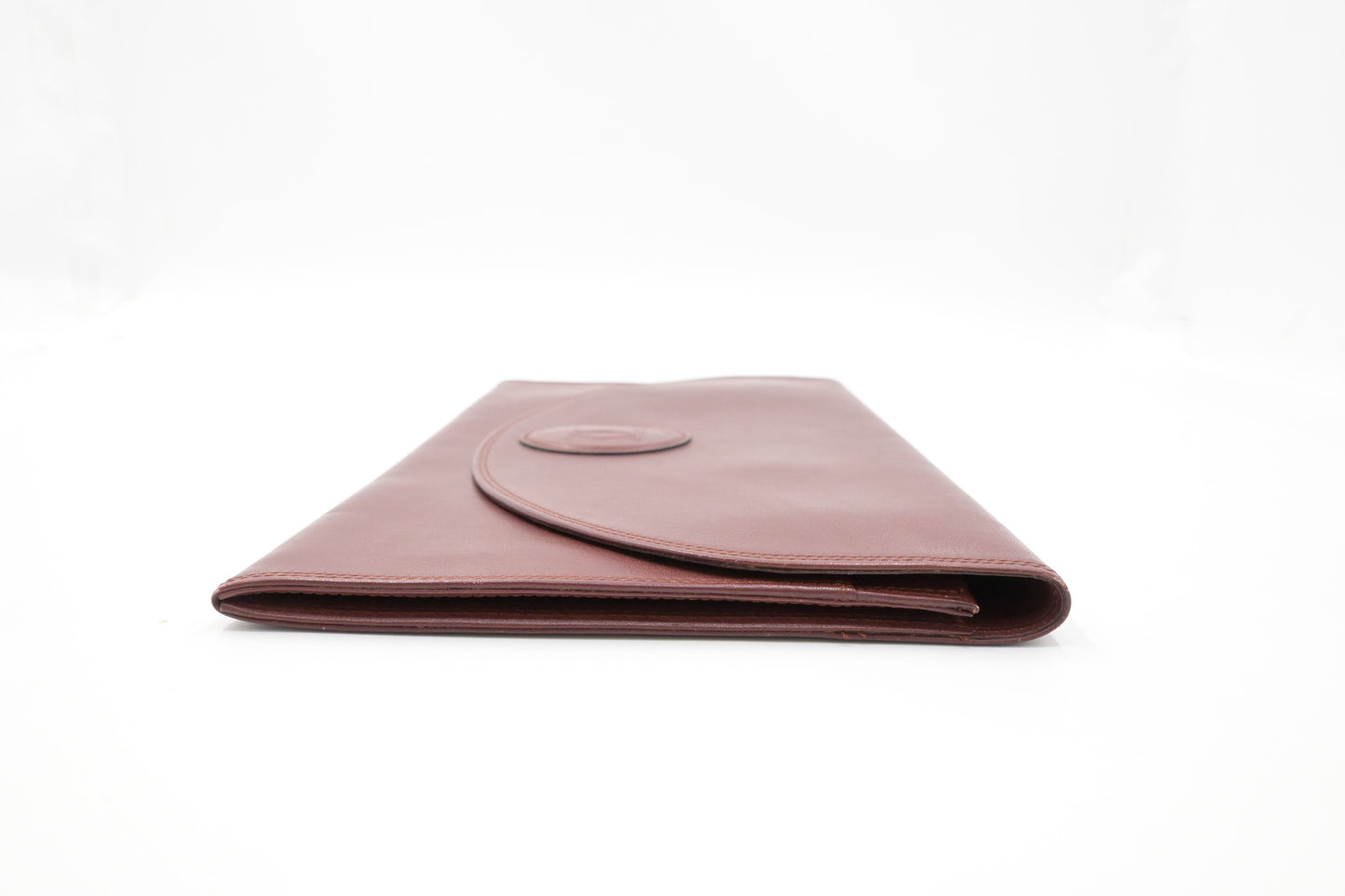 Cartier Clutch in Burgundy Leather