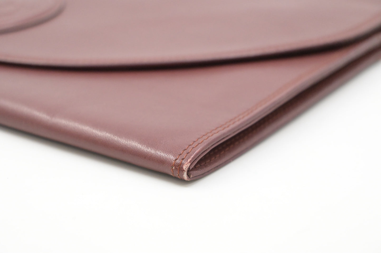 Cartier Clutch in Burgundy Leather