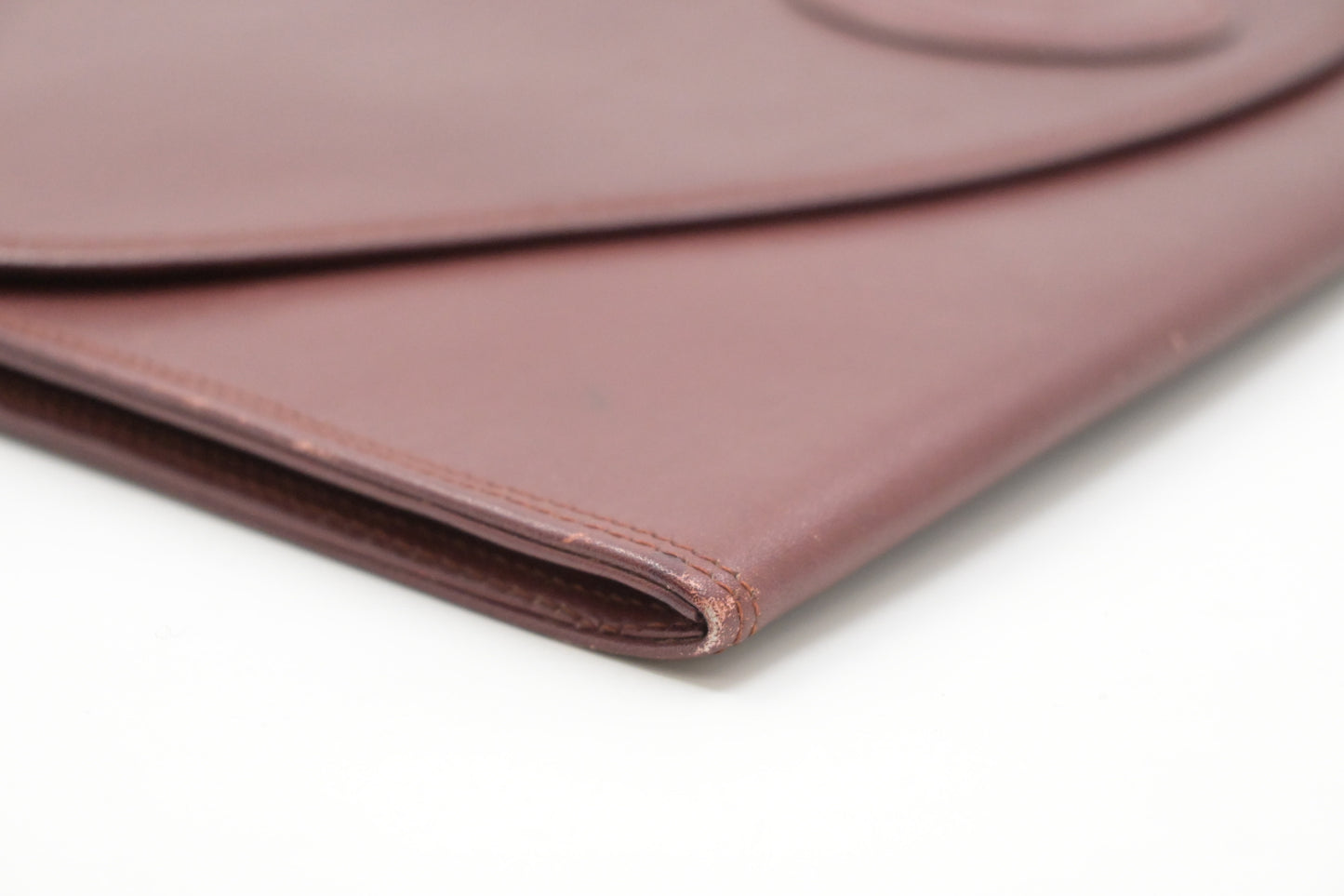 Cartier Clutch in Burgundy Leather
