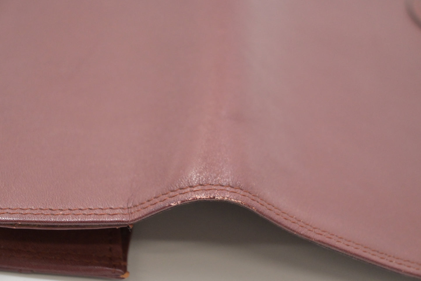Cartier Clutch in Burgundy Leather