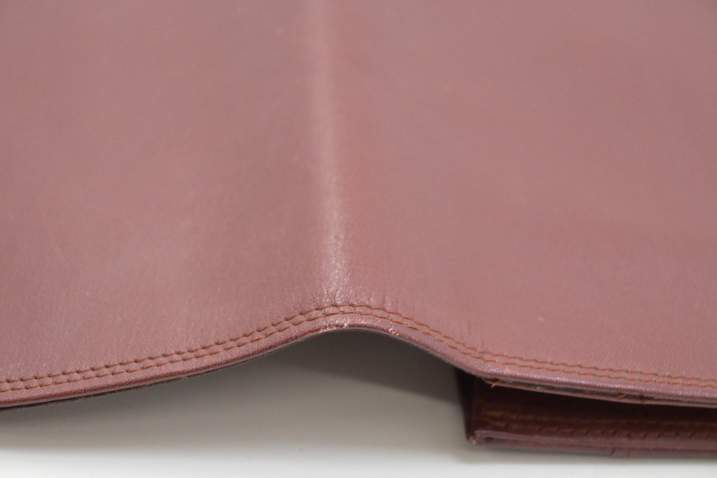Cartier Clutch in Burgundy Leather