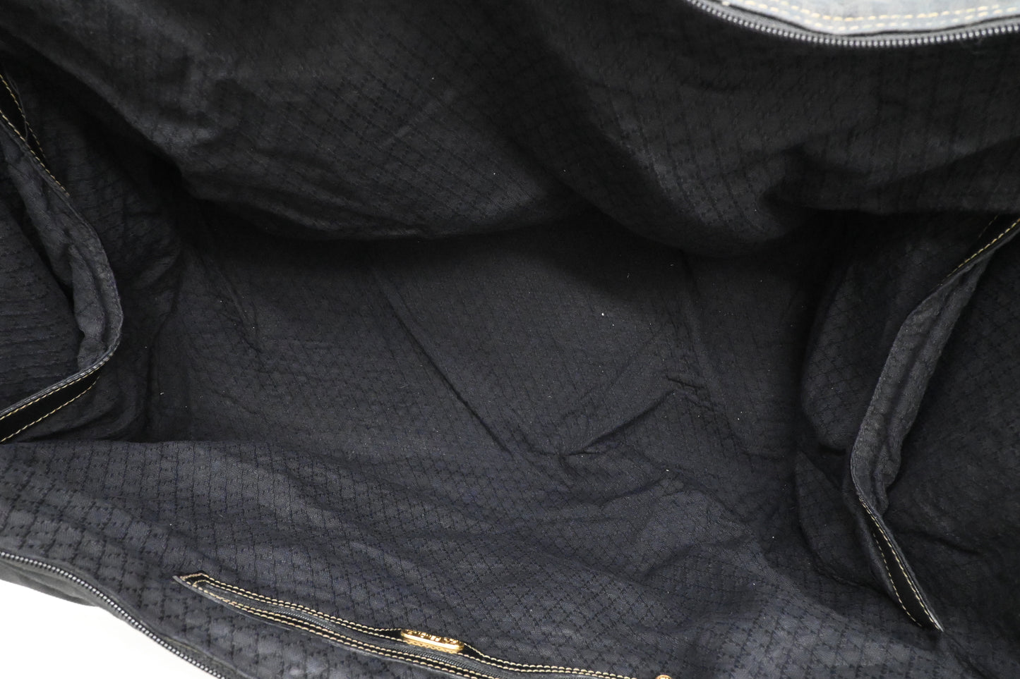 Fendi Travel Bag in Black Striped Canvas