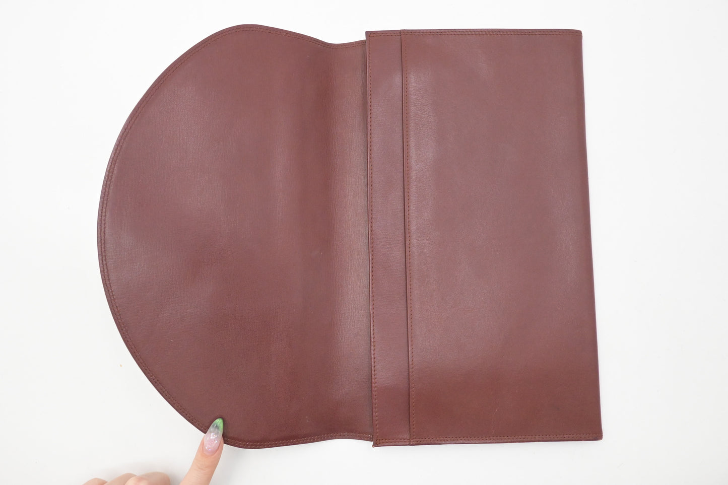 Cartier Clutch in Burgundy Leather