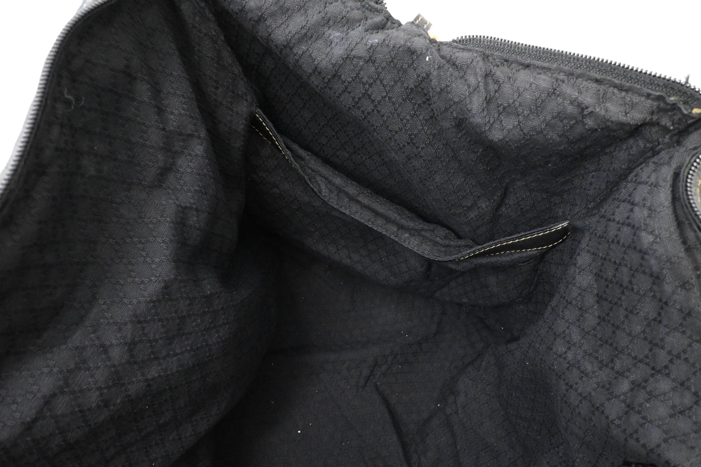 Fendi Travel Bag in Black Striped Canvas
