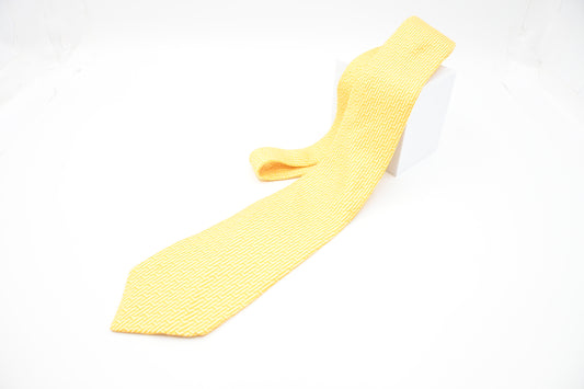 Hermes Tie in Yellow Silk