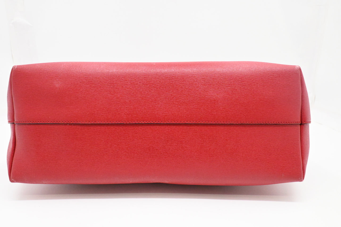 Fendi Monster Tote Bag in Red Leather