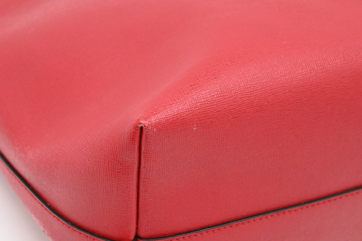Fendi Monster Tote Bag in Red Leather