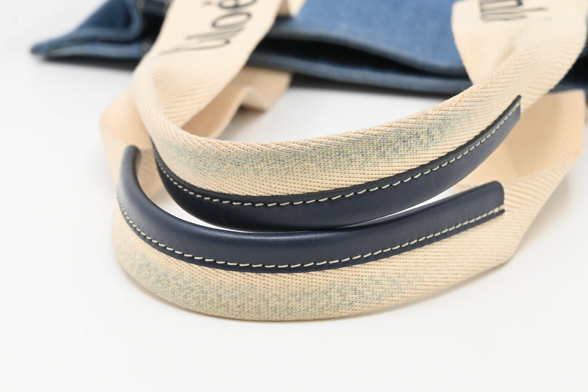 Chloé Medium Woody Tote in Denim Canvas