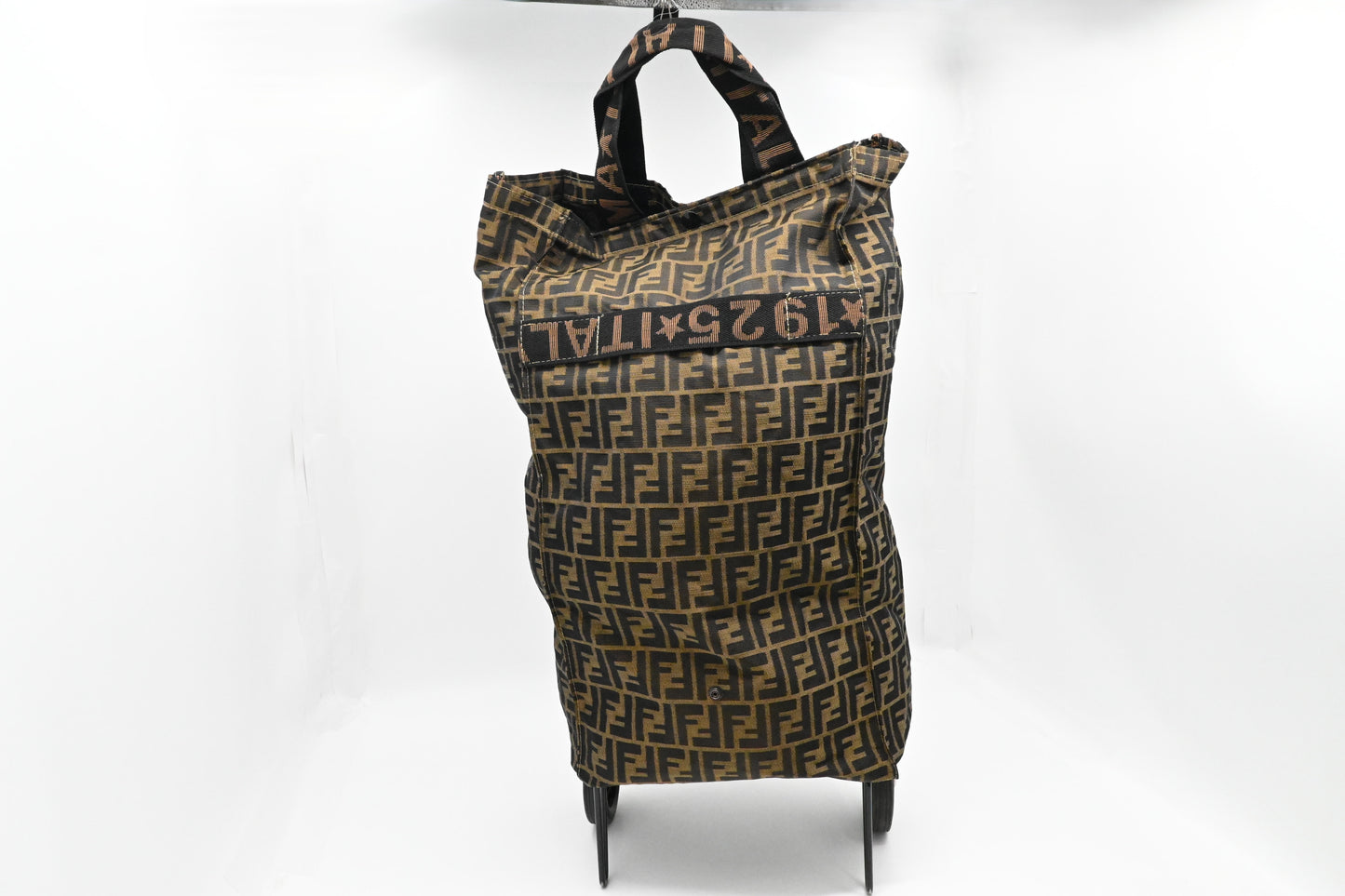 Fendi Jolly Trailer Shopping Bag in Zucca Canvas