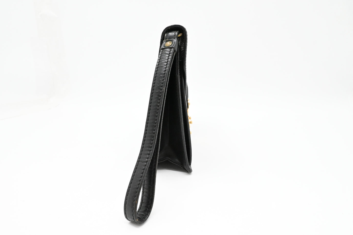 Louis Vuitton Sellier Dragonne in Black Epi Leather