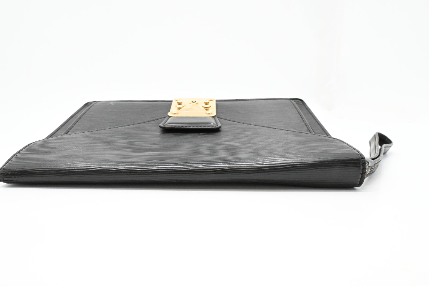 Louis Vuitton Sellier Dragonne in Black Epi Leather