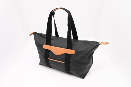 YSL Saint Laurent Large Tote in Black Coated Canvas