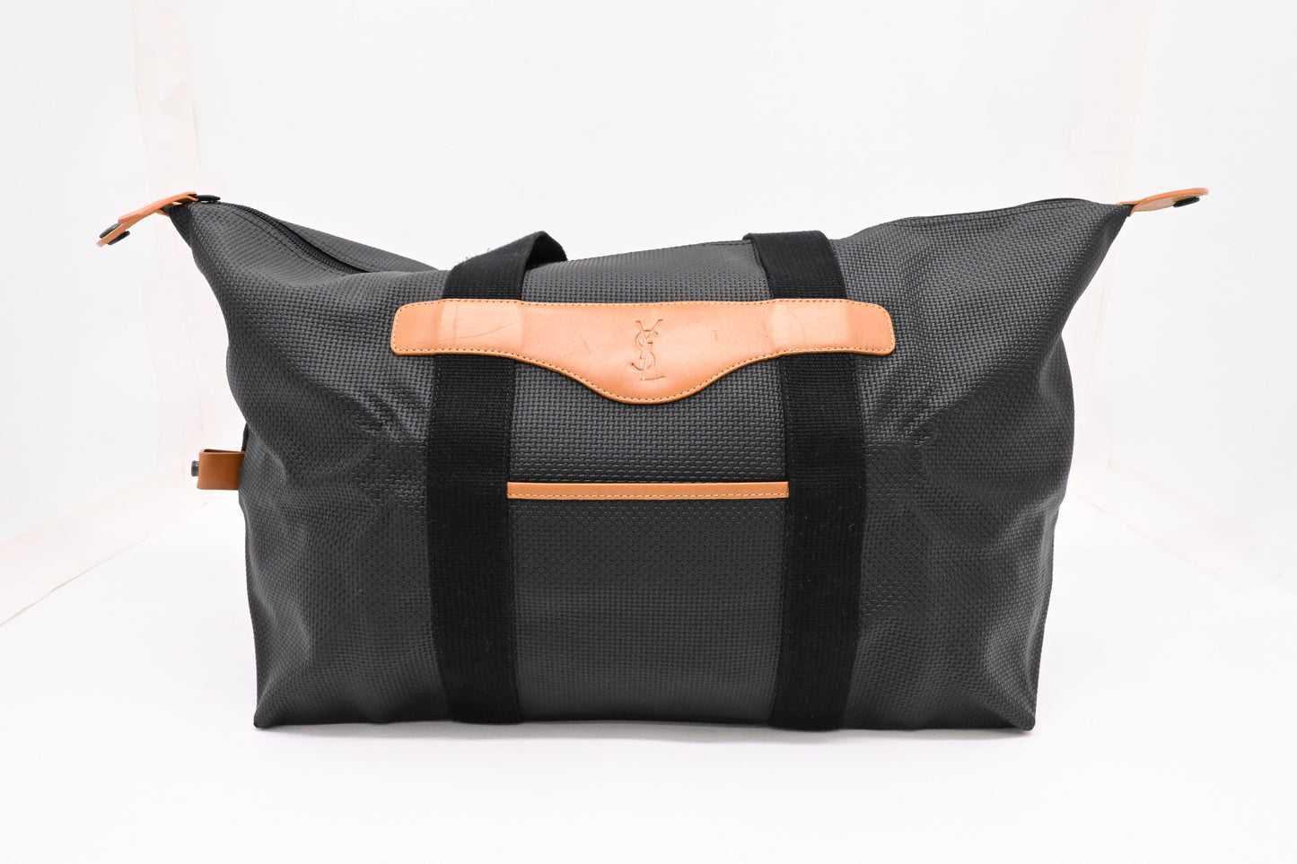 YSL Saint Laurent Large Tote in Black Coated Canvas