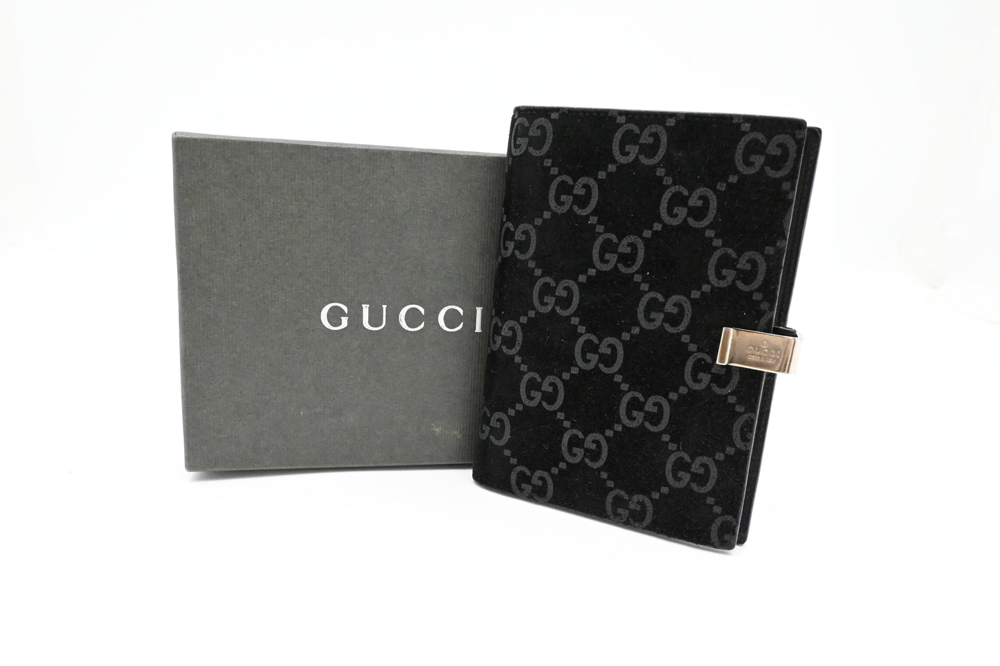 Gucci Agenda in Black Suede Leather