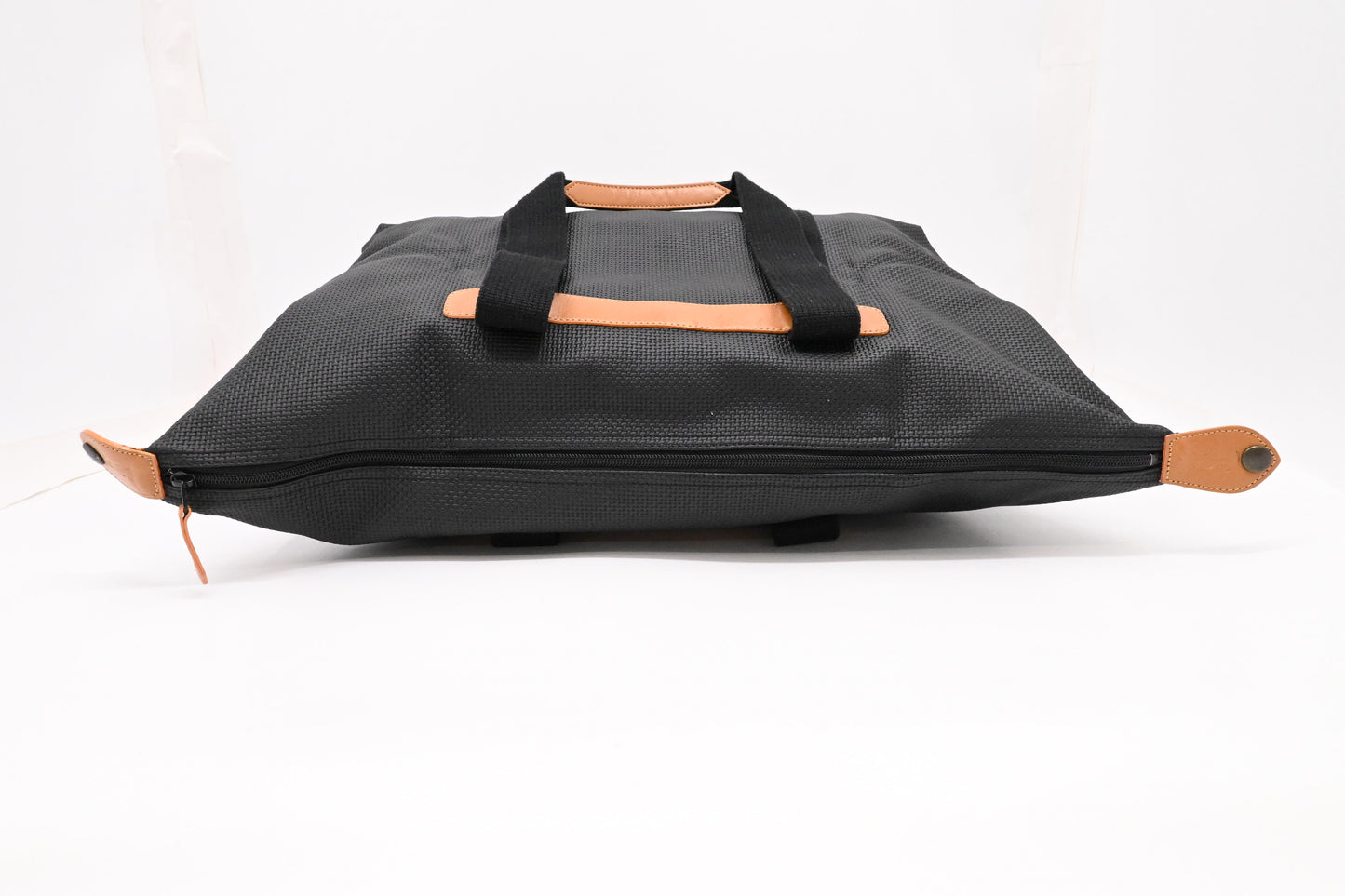 YSL Saint Laurent Large Tote in Black Coated Canvas
