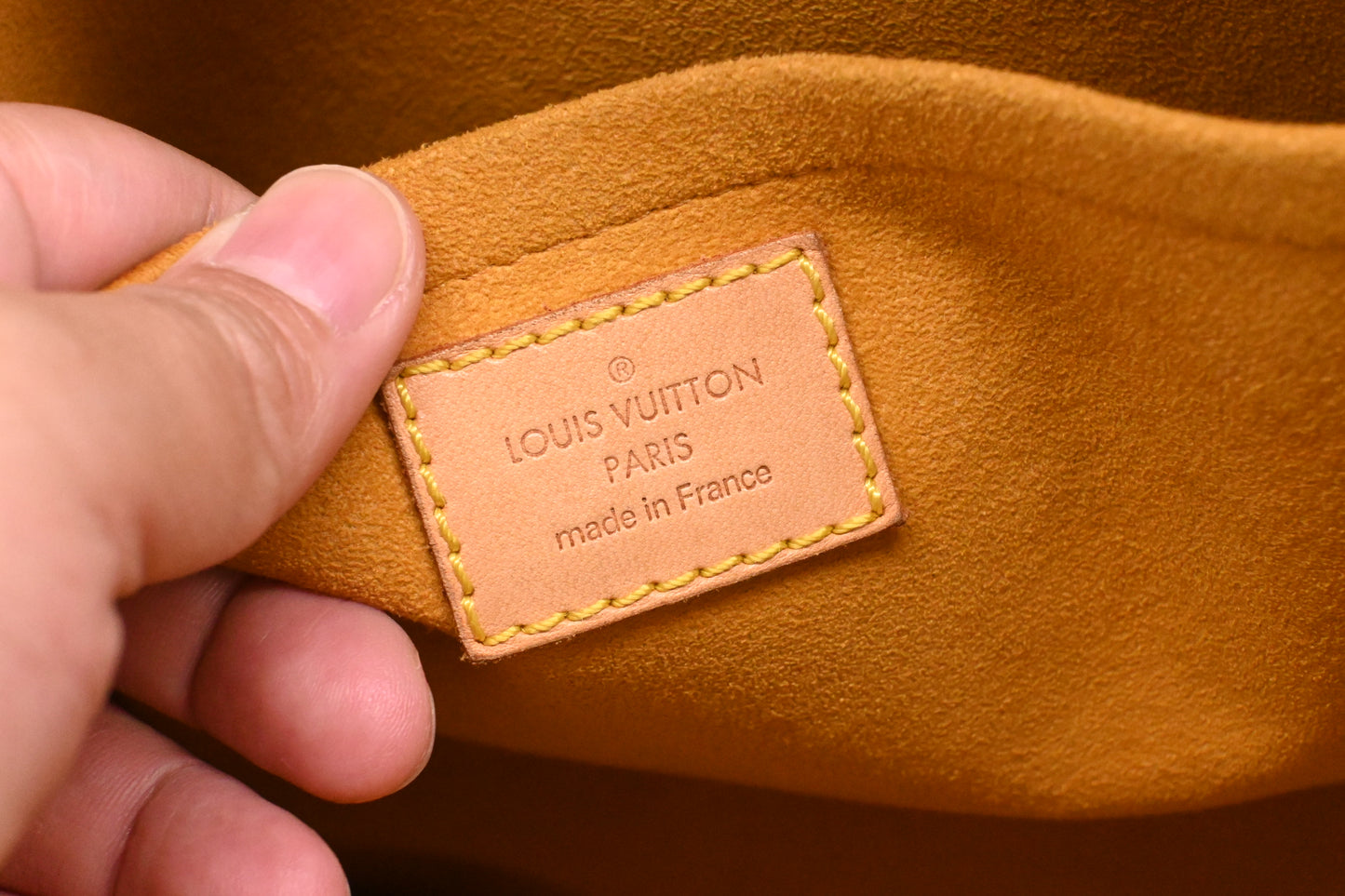 Louis Vuitton Flat Shopper in Blue Denim Canvas