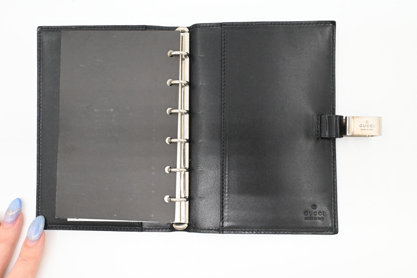 Gucci Agenda in Black Suede Leather