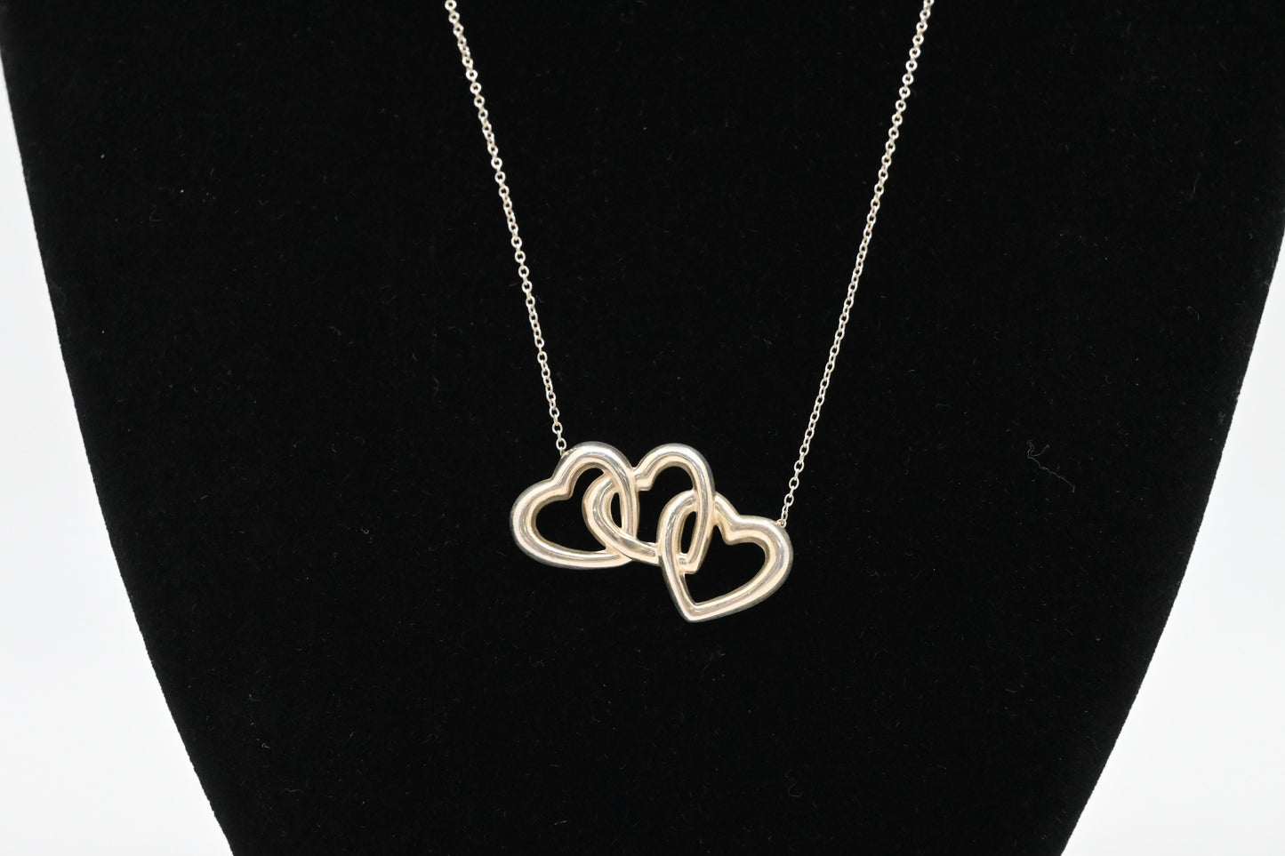Tiffany & Co. Triple Heart Necklace in Sterling Silver