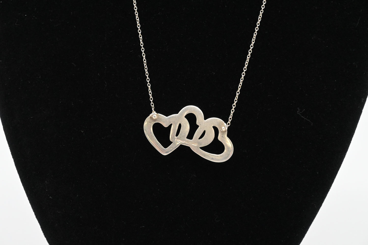 Tiffany & Co. Triple Heart Necklace in Sterling Silver