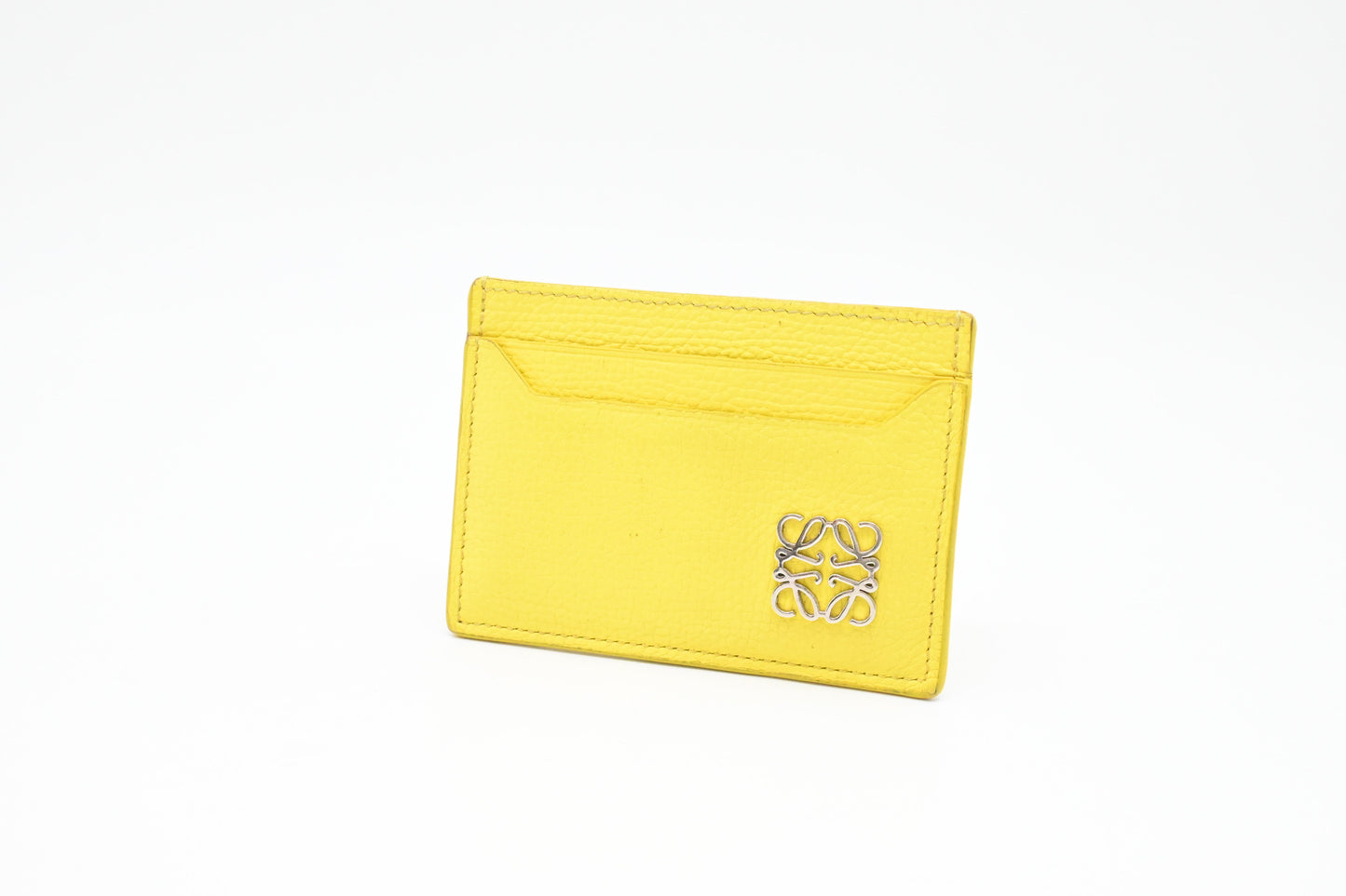 Loewe Card Holder in Yellow Leather