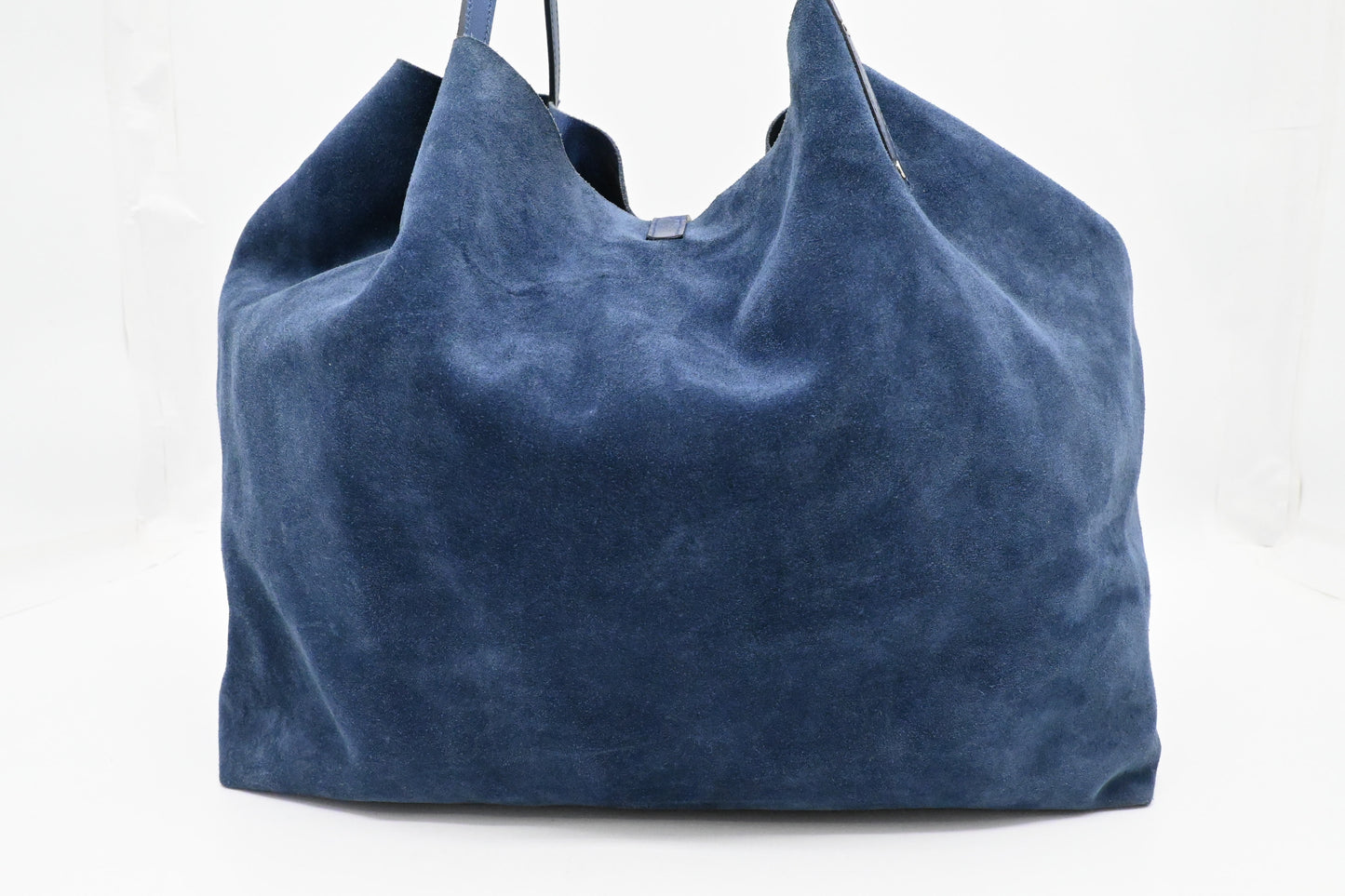 Tiffany & Co. Large Reversible Tote in Navy Blue Leather