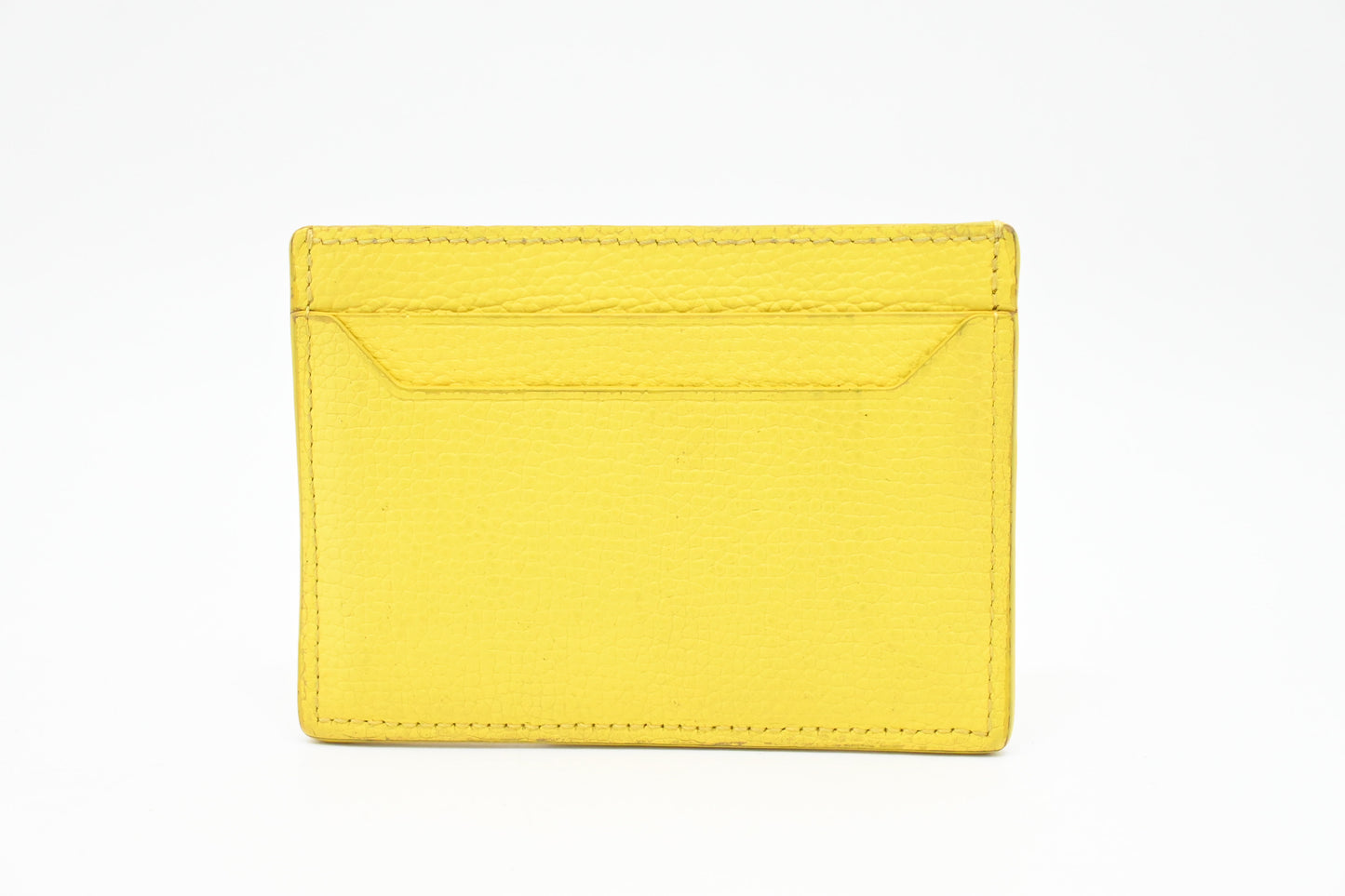 Loewe Card Holder in Yellow Leather