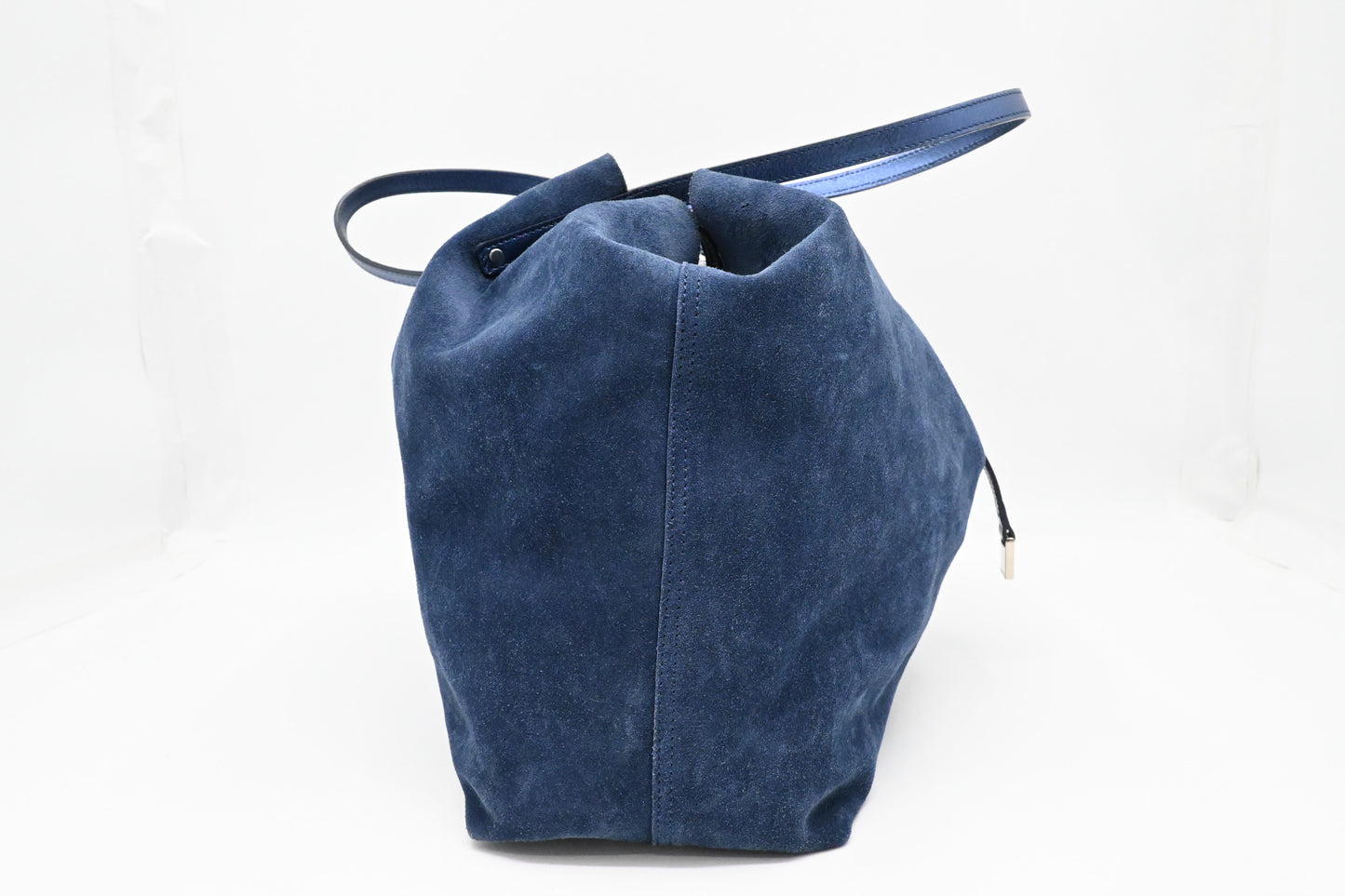 Tiffany & Co. Large Reversible Tote in Navy Blue Leather