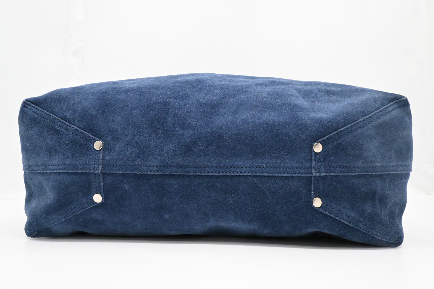 Tiffany & Co. Large Reversible Tote in Navy Blue Leather