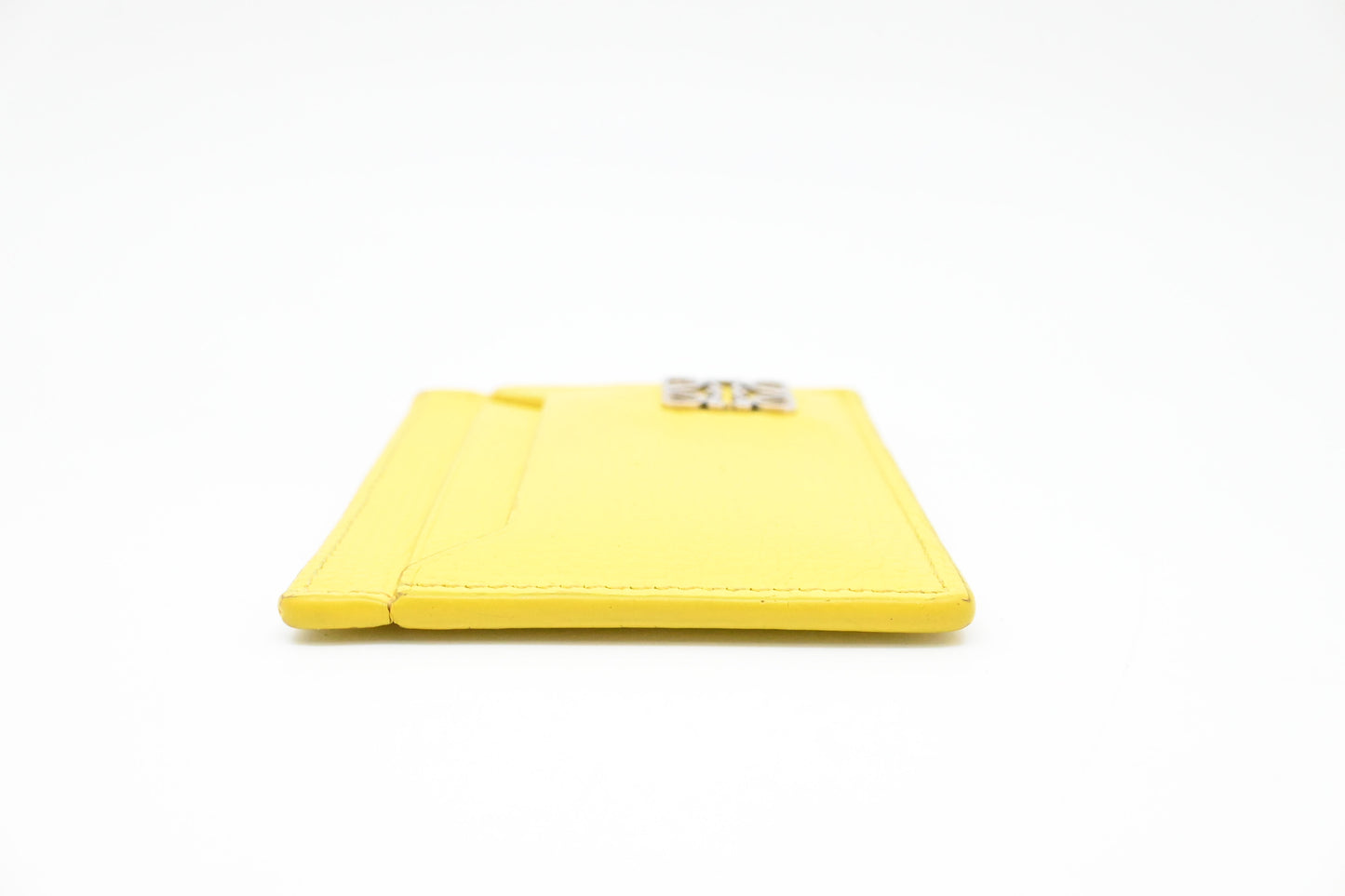 Loewe Card Holder in Yellow Leather