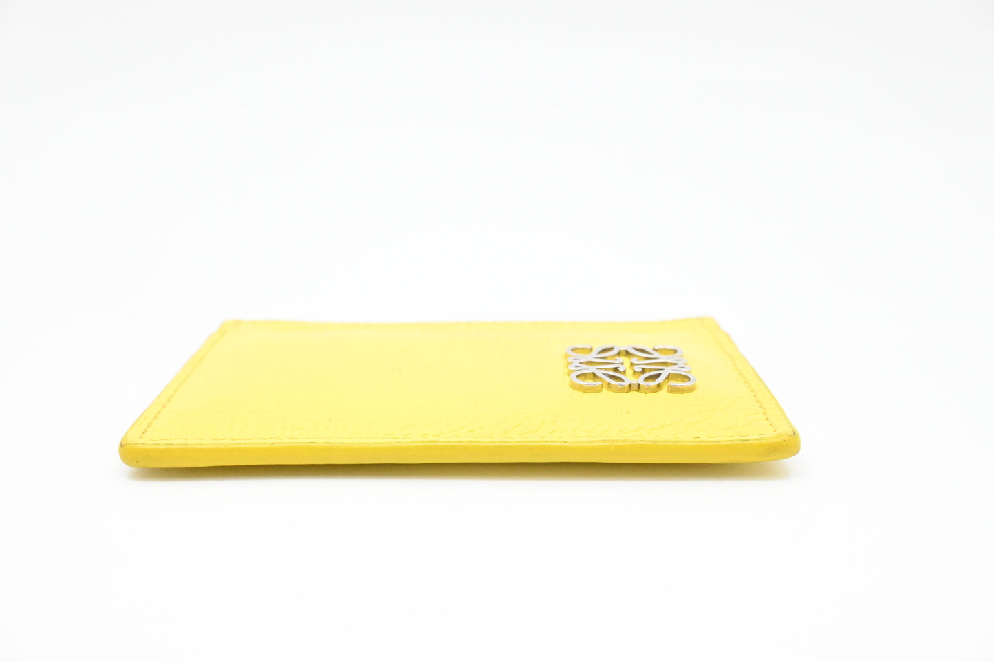 Loewe Card Holder in Yellow Leather