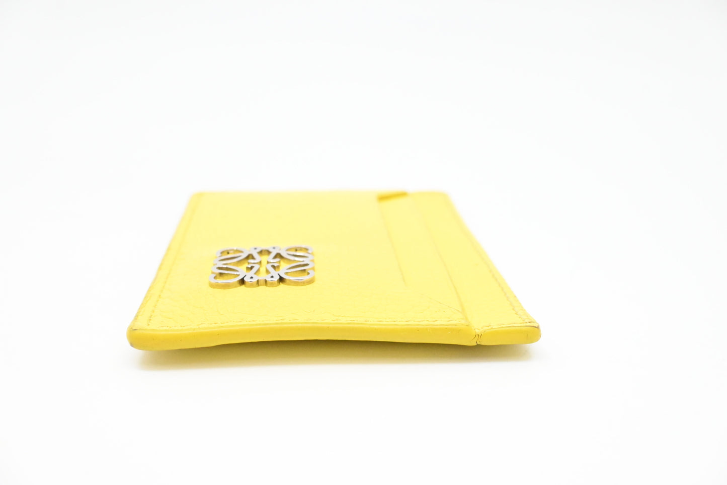 Loewe Card Holder in Yellow Leather