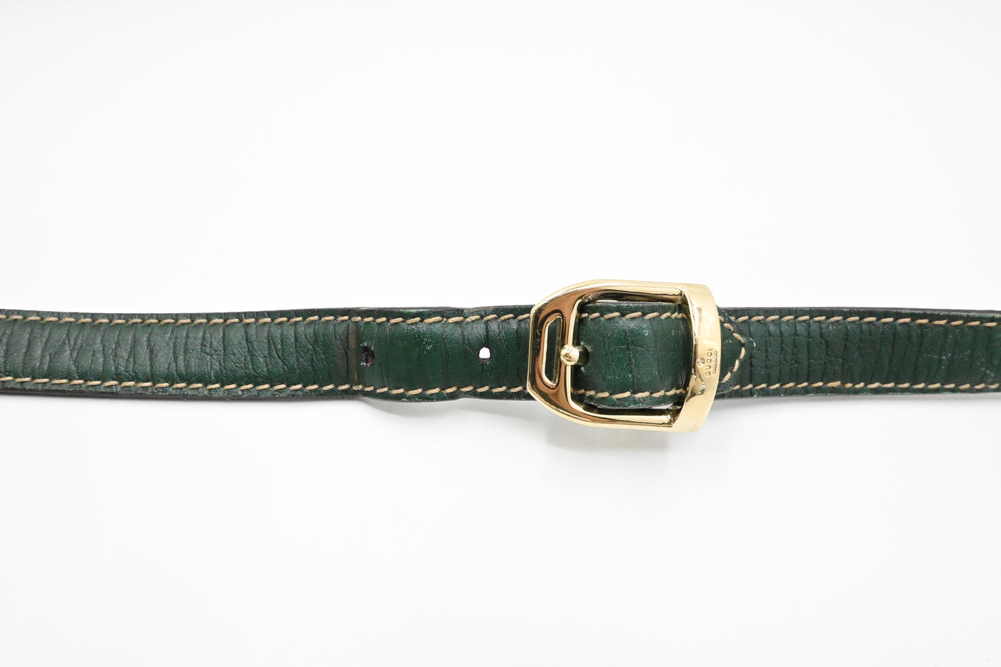 Gucci Horsebit Crossbody in GG Canvas and Green Leather