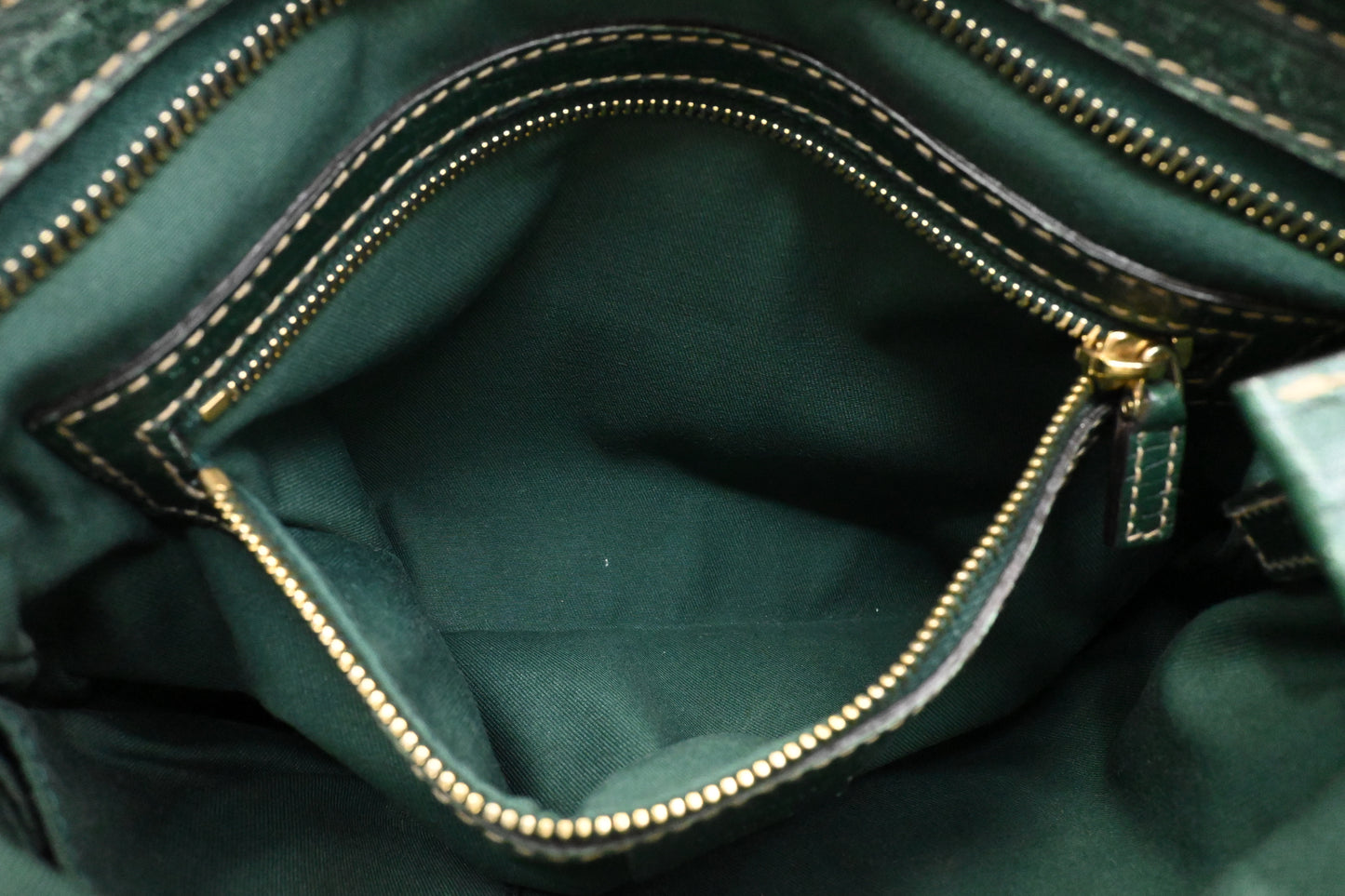 Gucci Horsebit Crossbody in GG Canvas and Green Leather