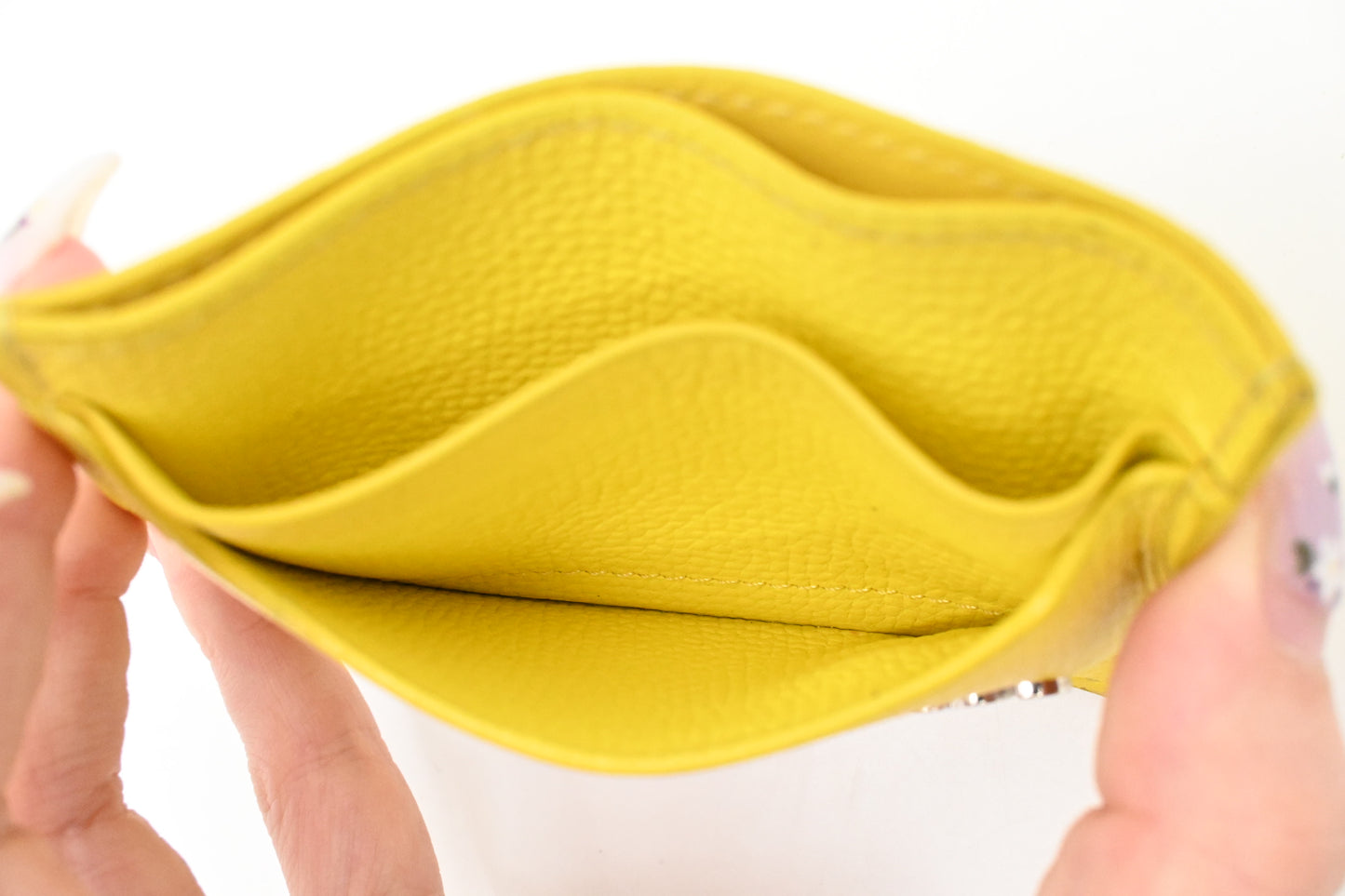 Loewe Card Holder in Yellow Leather