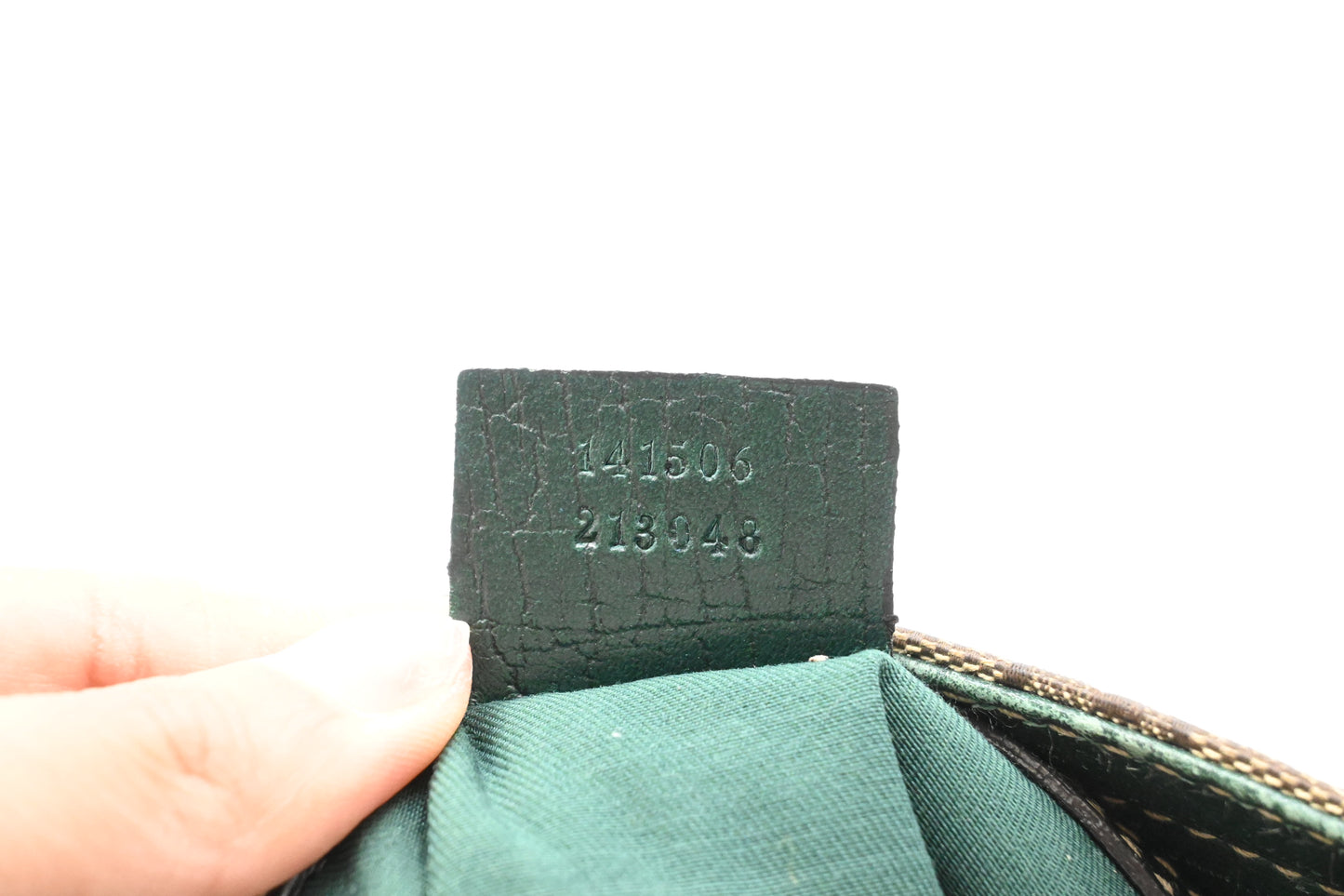 Gucci Horsebit Crossbody in GG Canvas and Green Leather