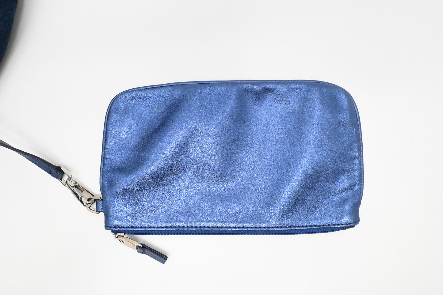 Tiffany & Co. Large Reversible Tote in Navy Blue Leather