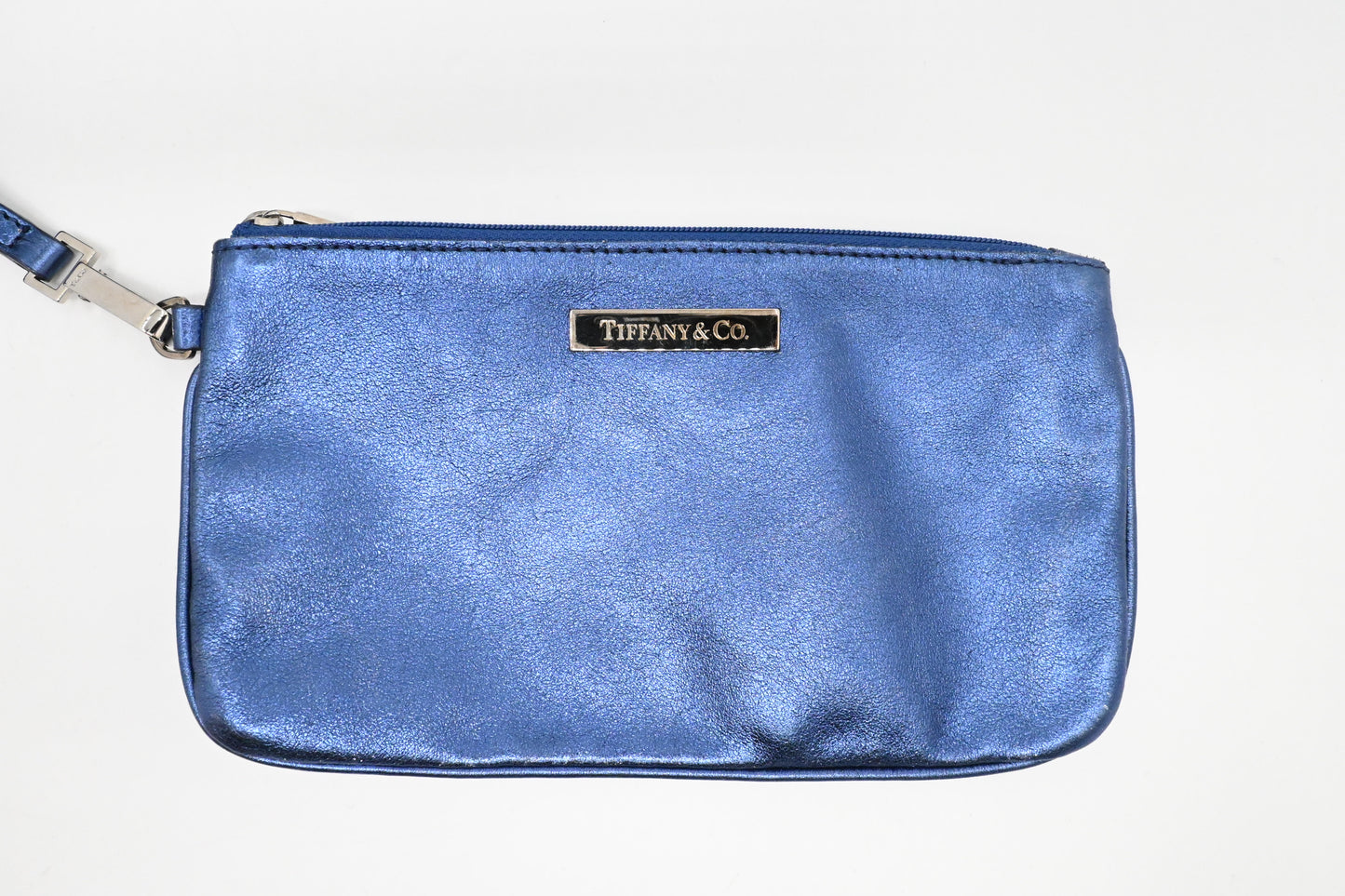 Tiffany & Co. Large Reversible Tote in Navy Blue Leather