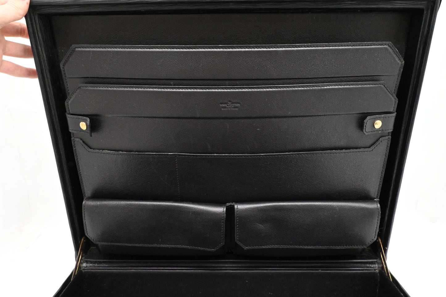 Louis Vuitton President Briefcase in Black Epi Leather
