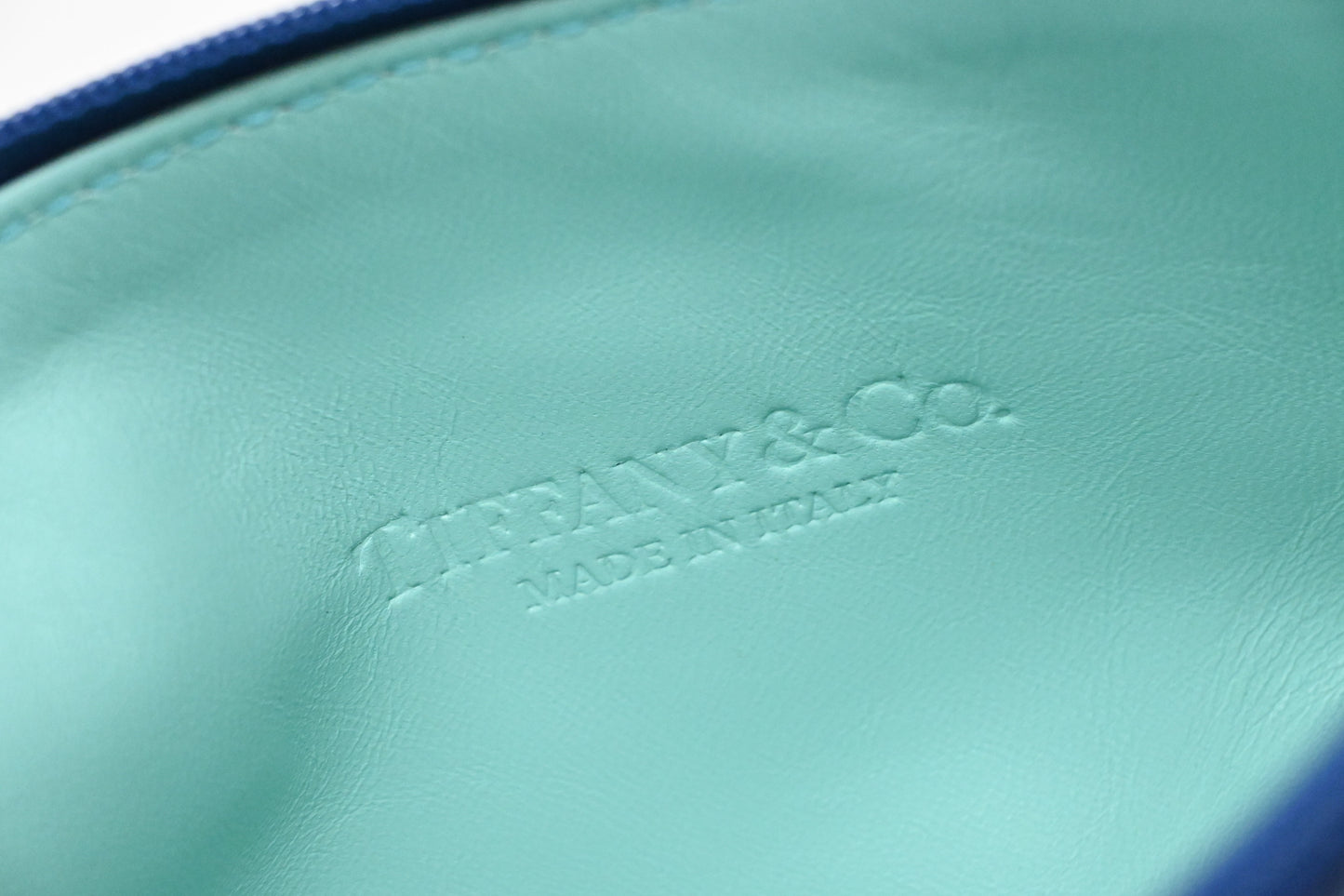 Tiffany & Co. Large Reversible Tote in Navy Blue Leather