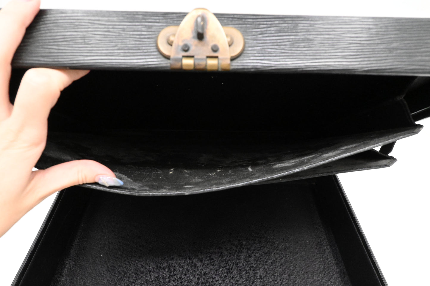 Louis Vuitton President Briefcase in Black Epi Leather